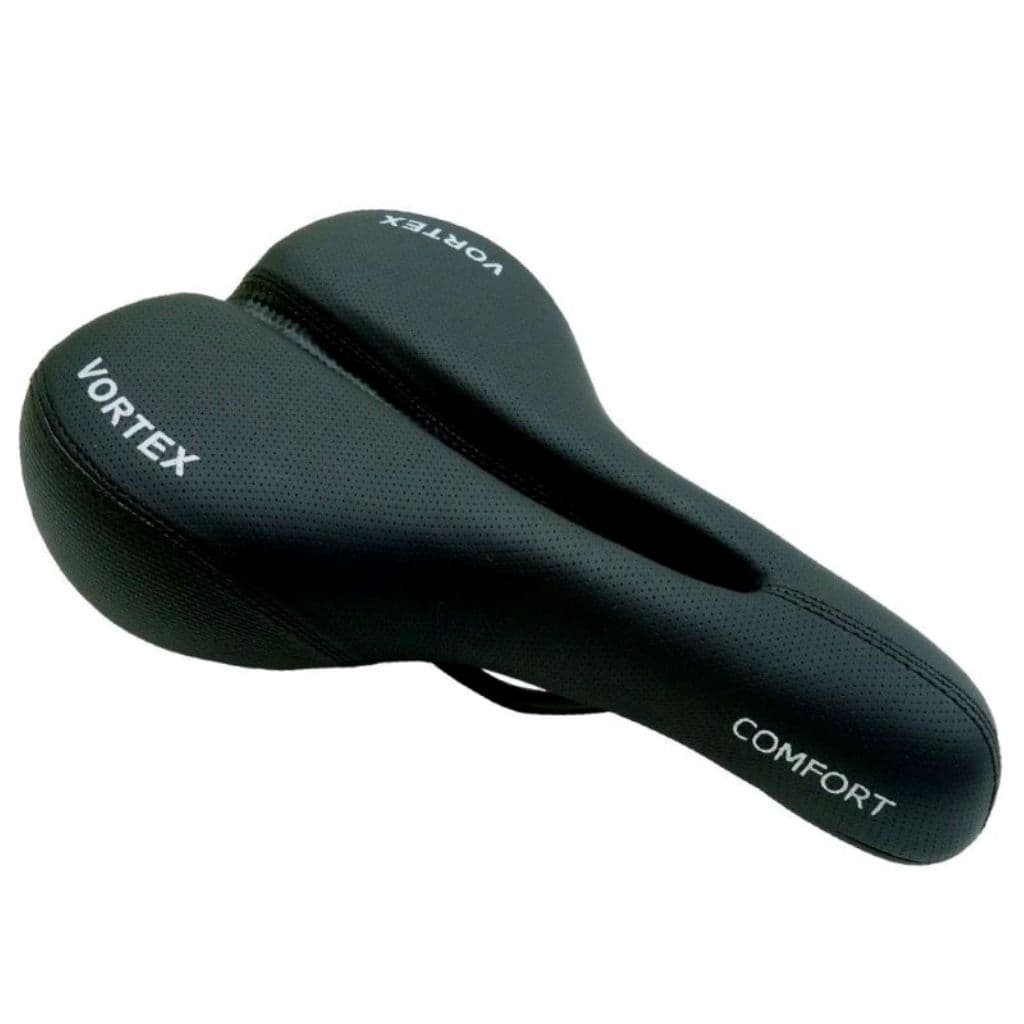 Banco Bicicleta Vortex Confortavel MTB Speed Macio Anatomico Preto Vazado
