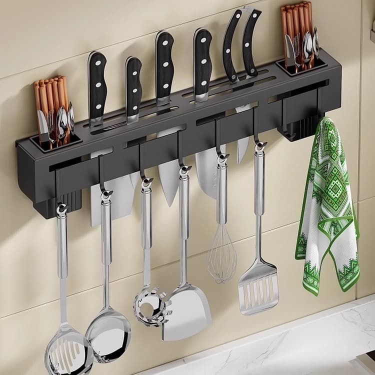 Porta Talheres De Parede Porta Condimentos Prateleira Cozinha Organizador De Cozinha -M3