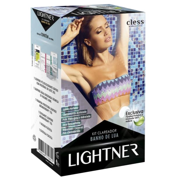 Kit Clareador Pelos Descolorante Cless Lightner Banho De Lua