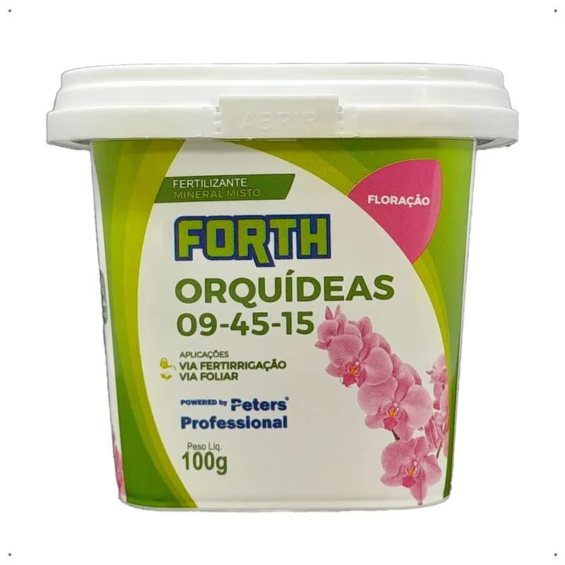 Adubo Fertilizante Forth Orquídeas Floração 09-45-15 100g
