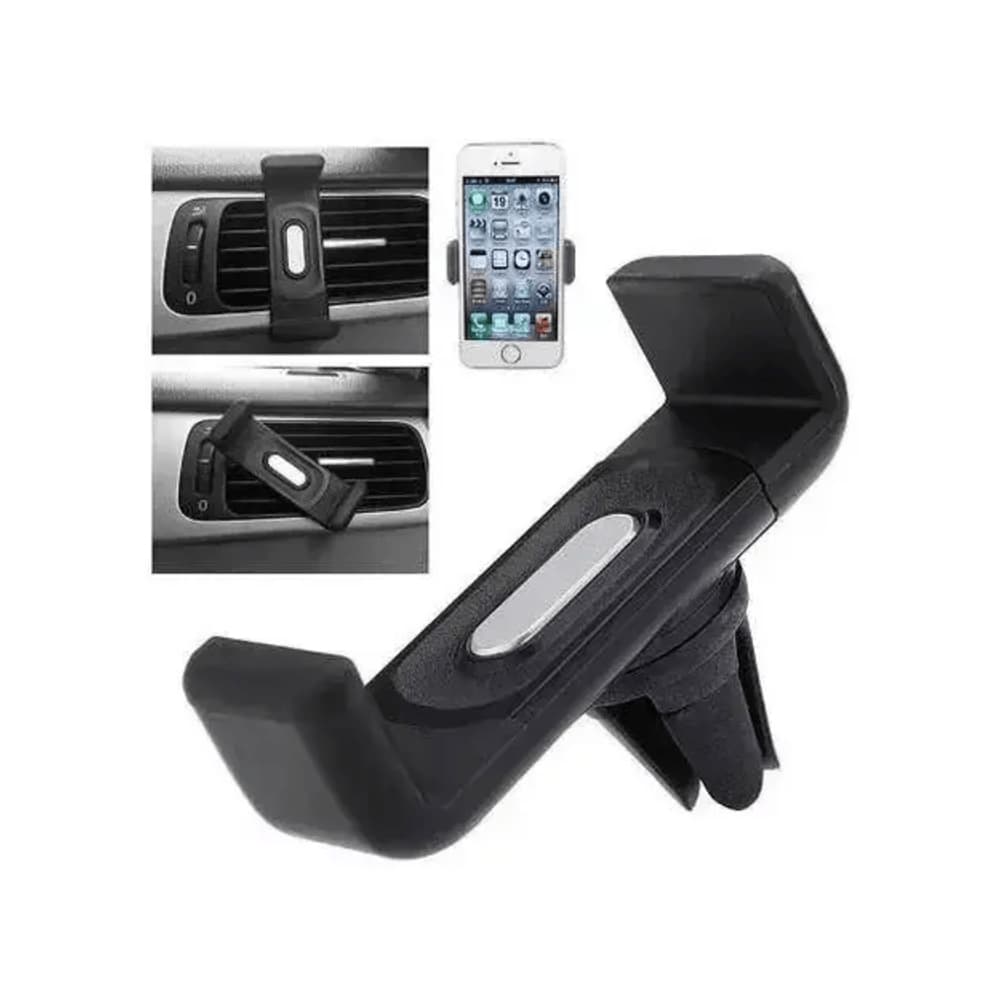 Suporte Veicular Universal de Saída de Ar - Para Celulares até 6,8 Polegadas