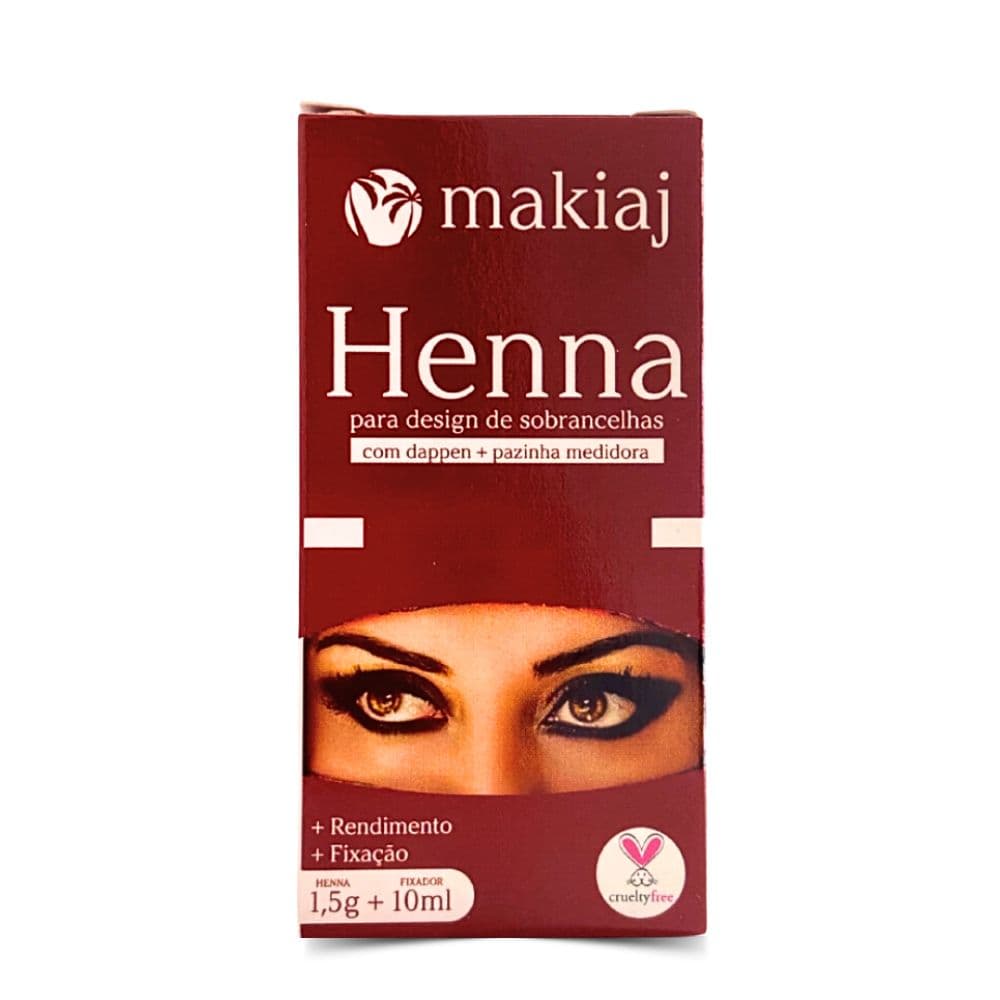 🔥 Henna Para Sobrancelhas 10ml + 1,5g - Makiaj - ORIGINAL 🔥