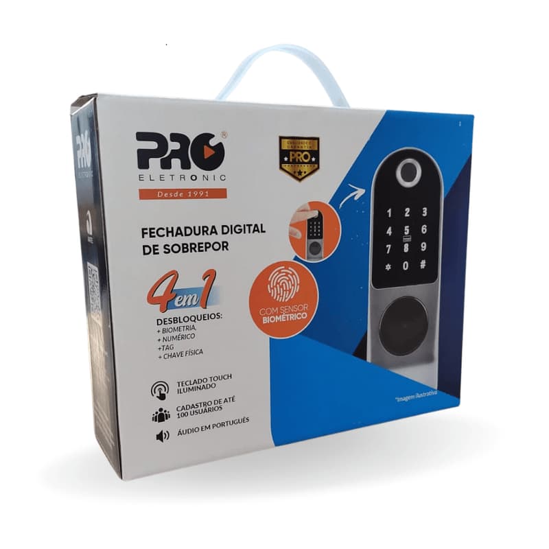 FECHADURA DIGITAL DE SOBREPOR MODELO PROFD 2000 PROELETRONIC
