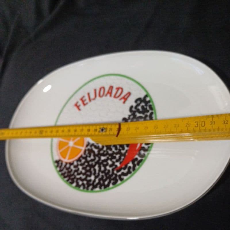 travessa  de porcelana branca Schmidt