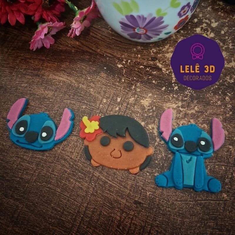 kit Cortador Lilo stitch,modular stitch,lilo e stitch,pasta americana,cuppecke.
