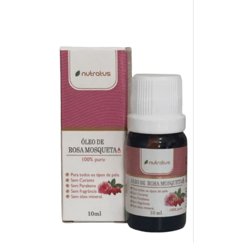 Óleo De Rosa Mosqueta Original 10ml Nutratus Cosméticos 100% Puro