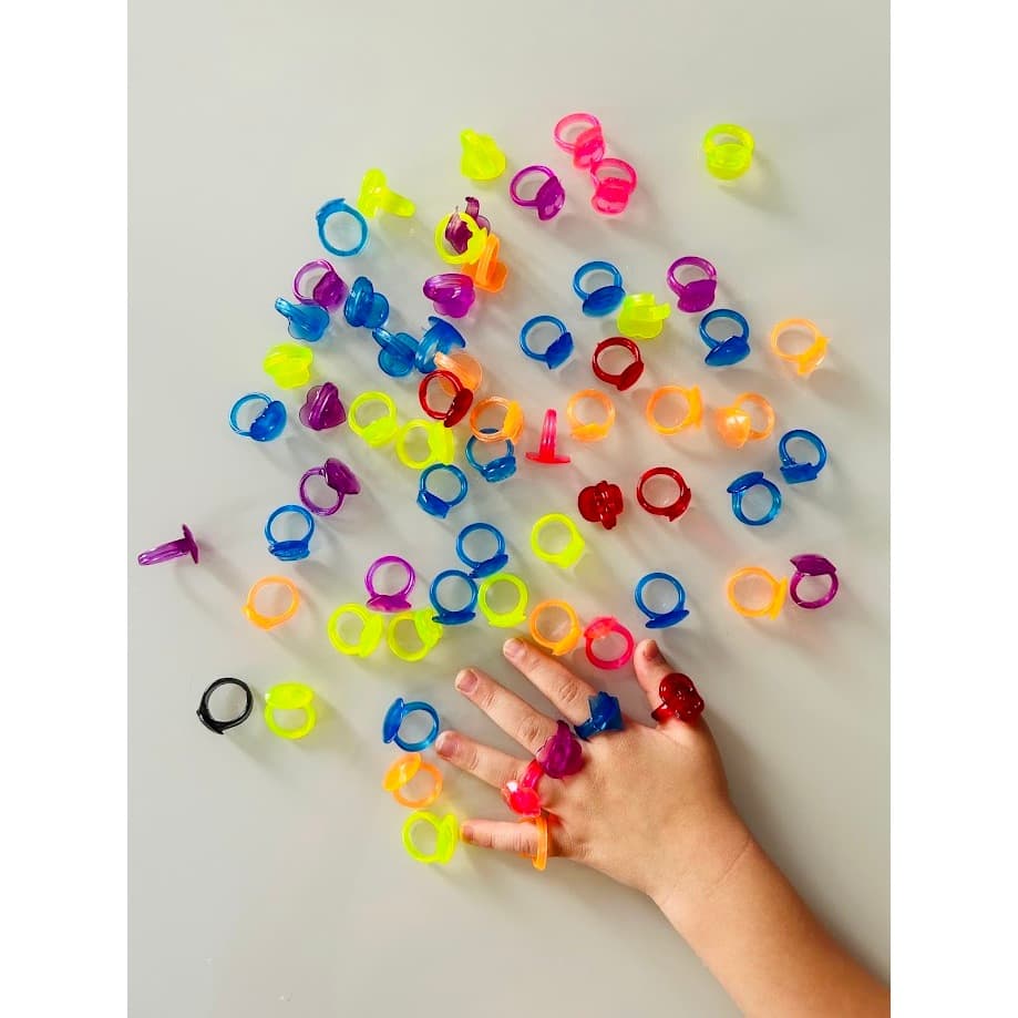 200 Unid Mini Anel Menina Cristal Lembrancinha Aniversário