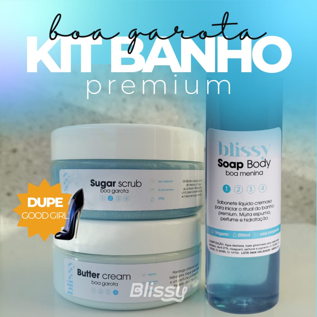 KIt Spa banho premium completo esfoliante hidratante e sabonete dupe perfume
