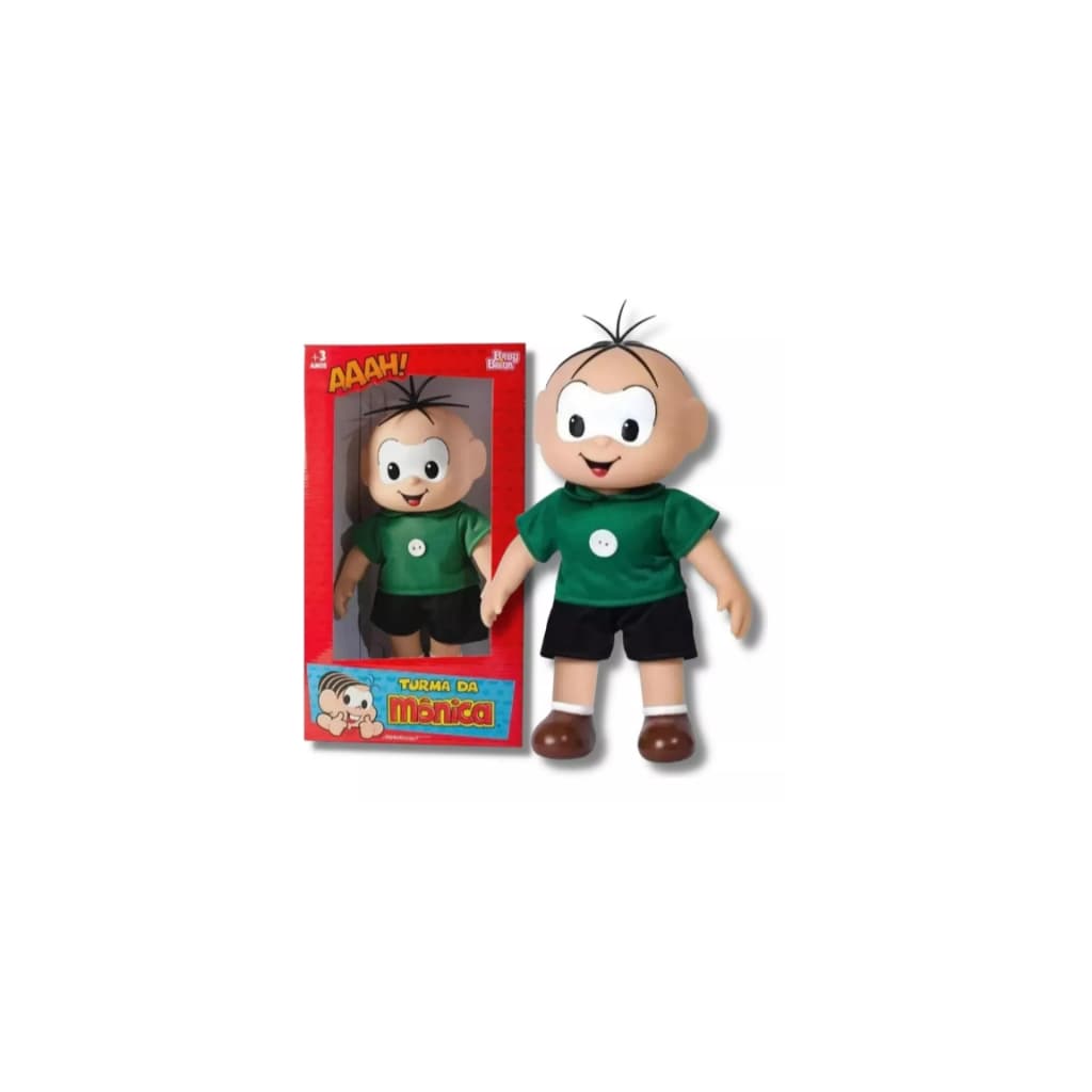 Boneco Cebolinha  40cm Turma da Mônica Clássicos Original Babybrink