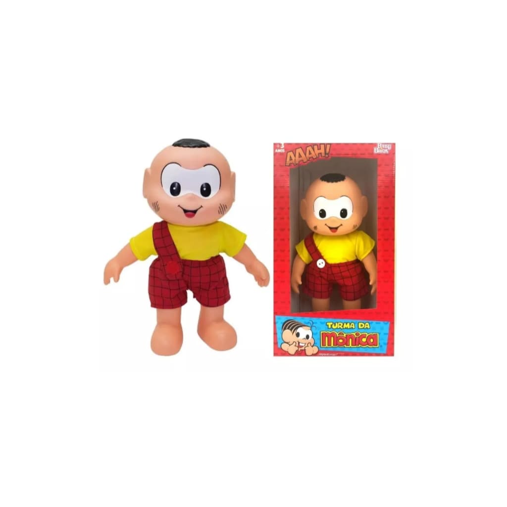 Boneco Cascão 36cm Turma da Mônica Clássicos Original Baby Brink