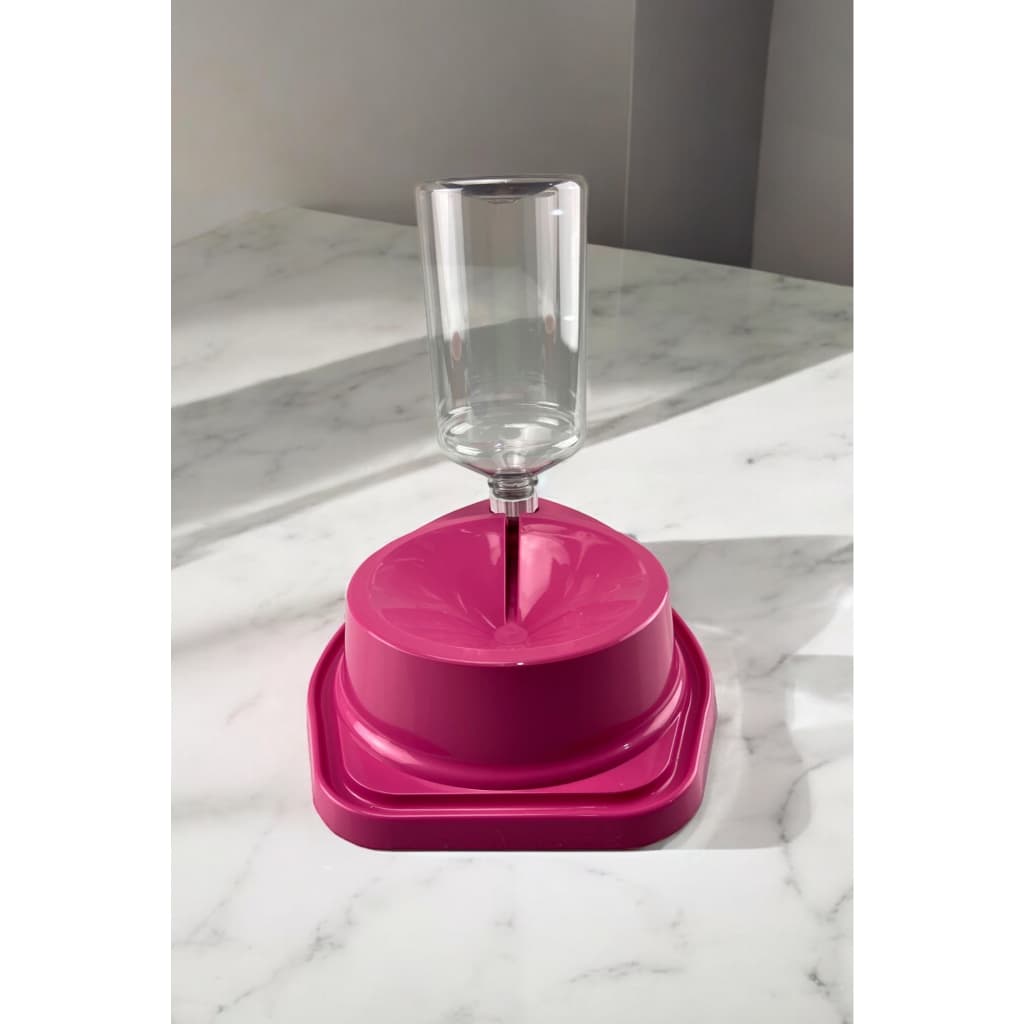 Bebedouro Automatico Inteligente Dosador Pelos Longos Anti Formiga 1 litro elegante com garrafa inclusa