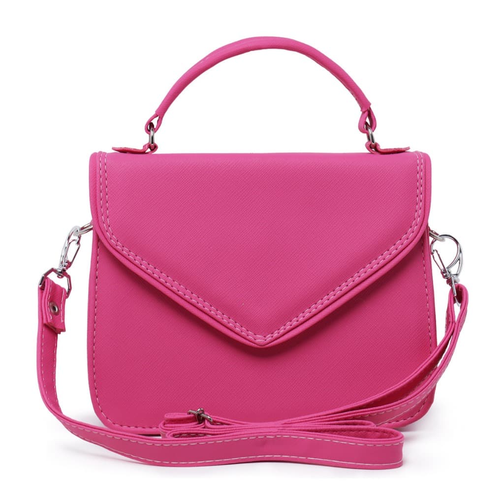 Bolsa Transversal Feminina Casual Pequena Com Alça Mão e Ombro Pimk 8190