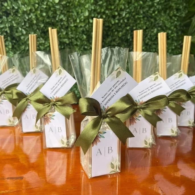 50 Laço de Cetim 4,5cm para Difusor Aromatizador de Ambiente para Frasco Aromatizador Lembrancinha