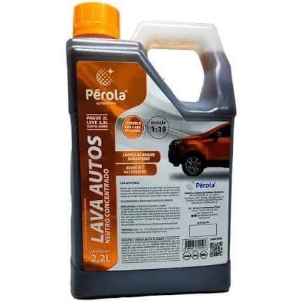 Shampoo Lavagem Lava Autos 2.2 Litros Pérola Detergente Automotivo