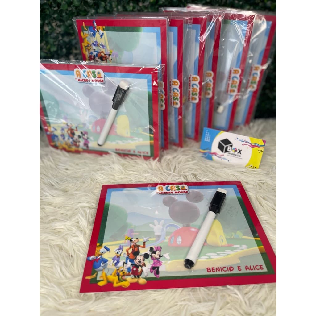 Lousa Mágica Mickey Mouse - Lembrancinha Personalizada - Brinde Festa
