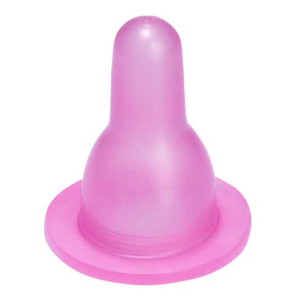 Bico Silicone Lolly Nenny P/ Mamadeira Redondo Color Rosa