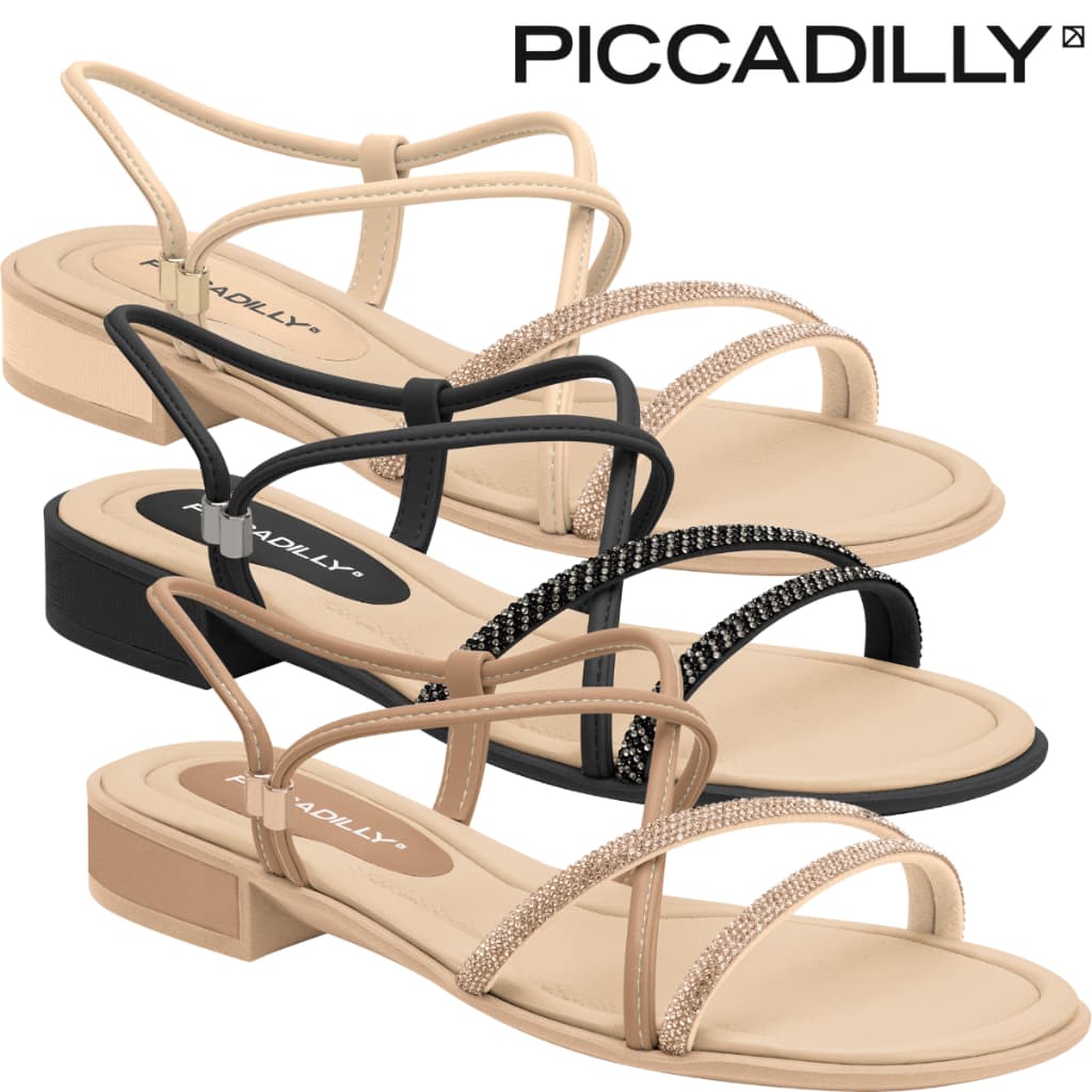 Sandalia Piccadilly Original Feminino Rasteira Elastico Rasteirinha Slide Esporão Fascite Plantar Joanetea