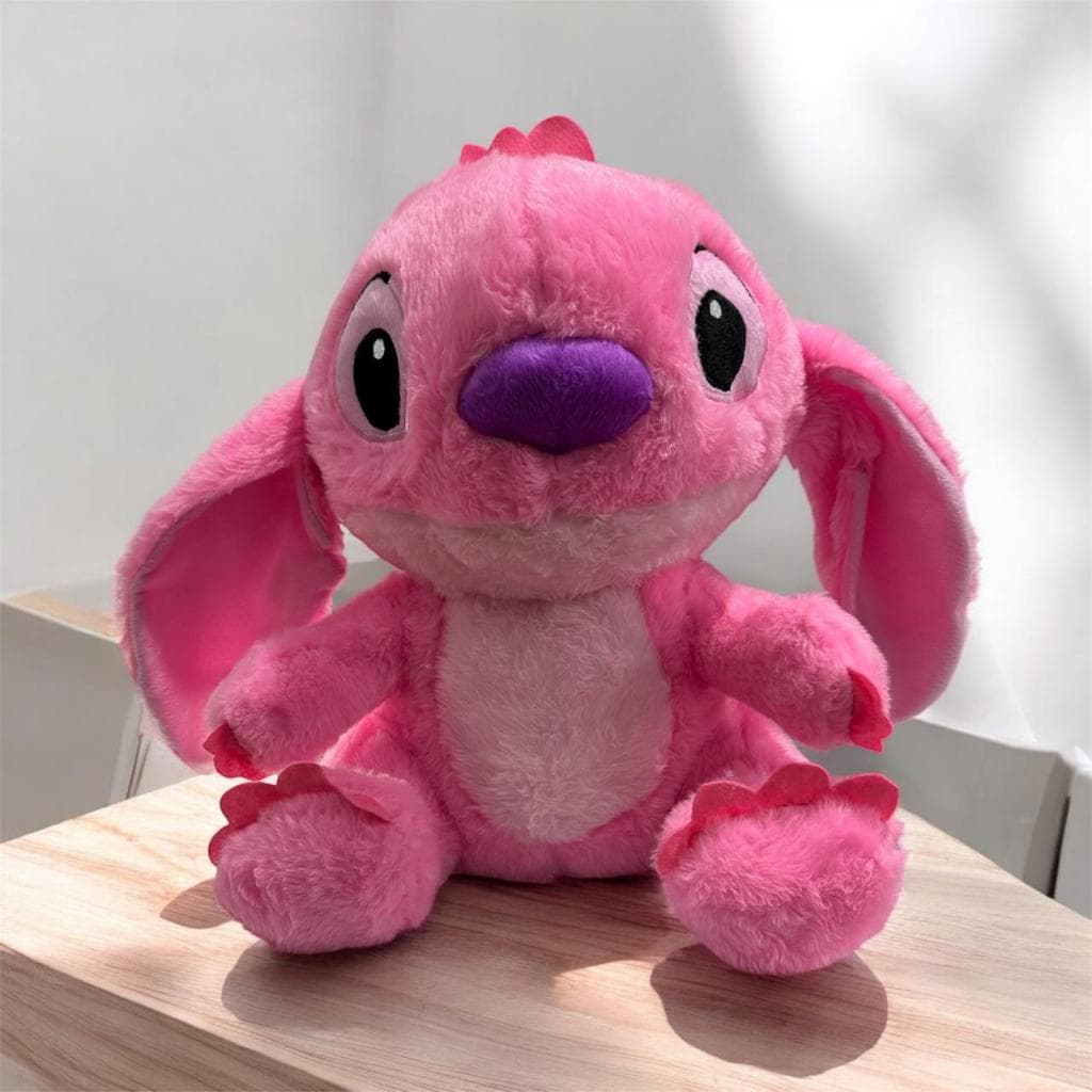 Urso de pelúcia STITCH ROSA ANGELL GRANDE 50CM pronta entrega envio imediato