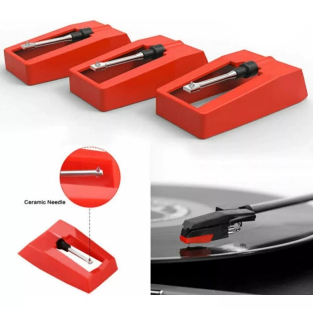 Agulha Sjn68 (kit 3 unid)  Toca Disco Philips Raveo Gradiente Cce