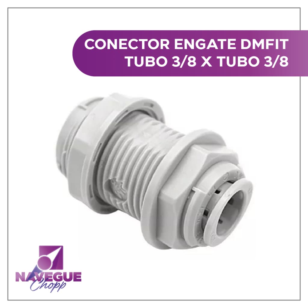 DMFit Engate Rápido - Tubo 3/8 x Pino 3/8, Adaptador