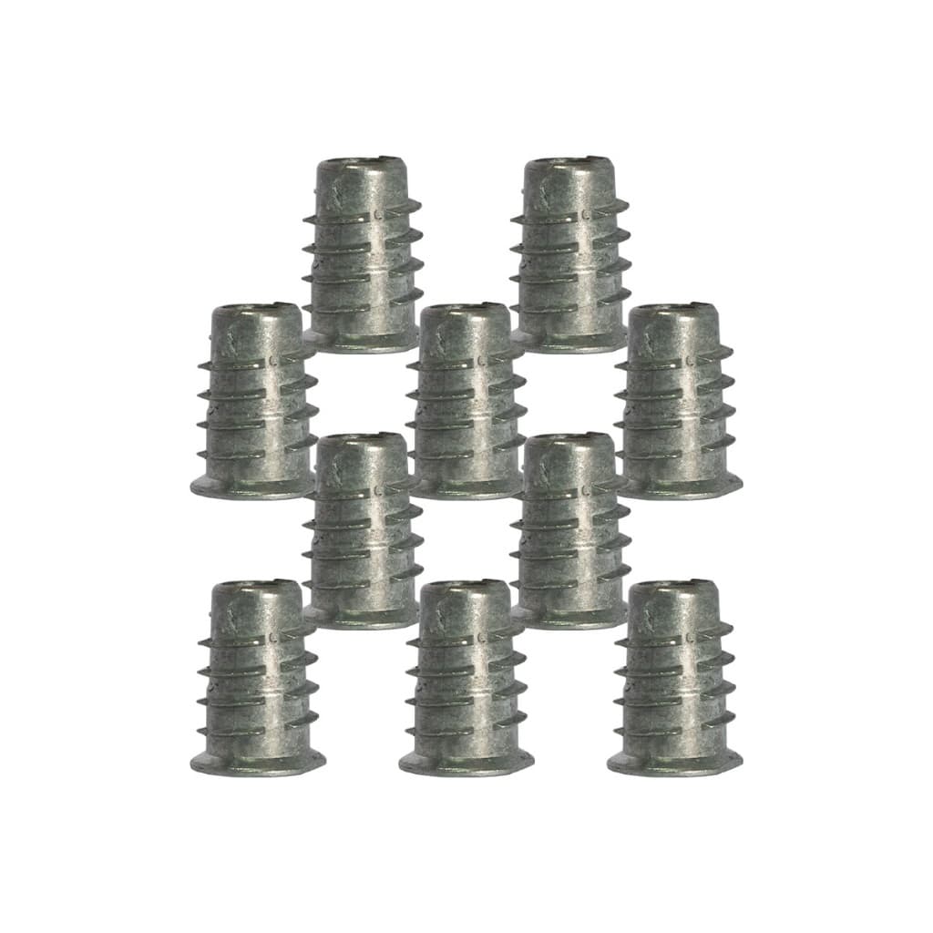 30 Unidades Bucha Porca Para Pé De Cama Box Madeira Rosca 5/16