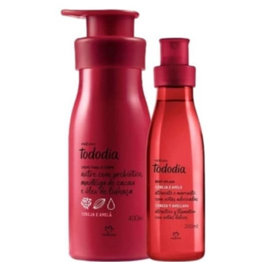 Kit Natura Tododia Cereja e Avelã Hidratante + Body Splash