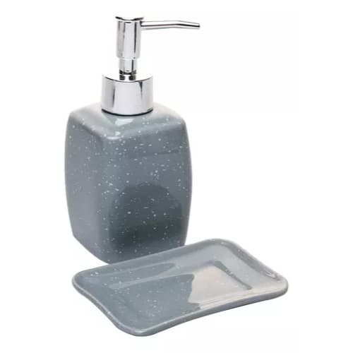 2 Peças Para Banheiro Lyor Speck De Cerâmica