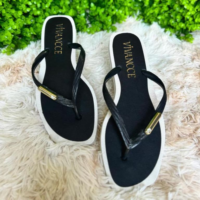 Chinelo Sandália Feminino Quadrado Slim Original Vivancce Envio Rápido Promoção