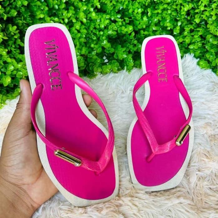 Chinelo Sandália Calce Fácil Feminino Quadrado Slim Original Vivancce Envio Rápido Promoção