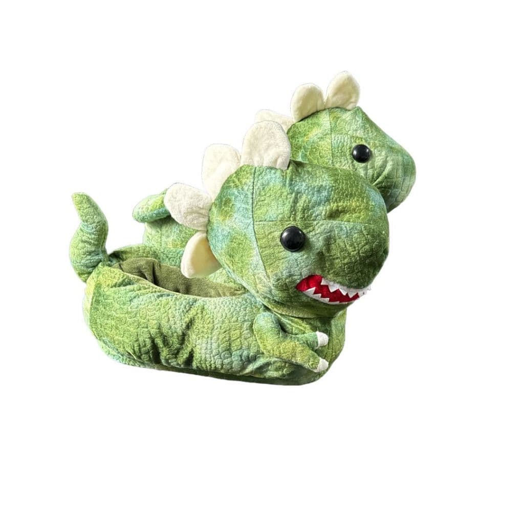 Pantufa 3d Dinossauro Solado De Borracha