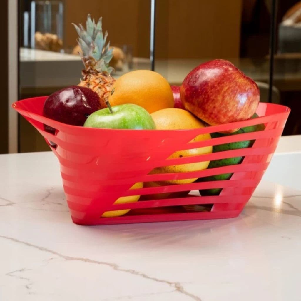 Fruteira Cesto De Frutas Centro De Mesa Bancada UZ Várias Cores Envio Full