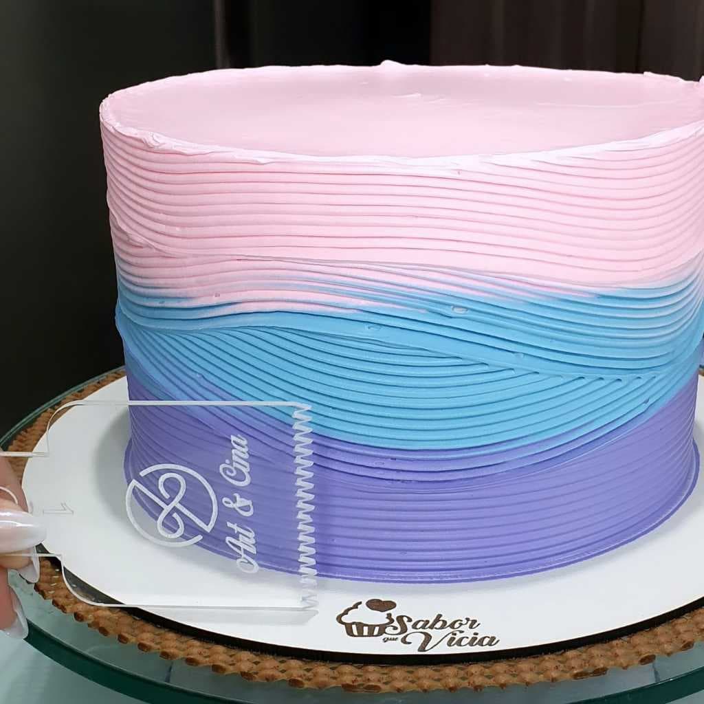 Kit 24 Mini Espátulas em acrilico com efeito Wave Cake chantininho em Acrílico
