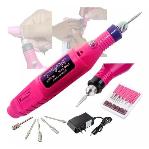Lixadeira Unha Lixa Elétrica Profissional Bloco Motor Bivolt -YGJ-1067