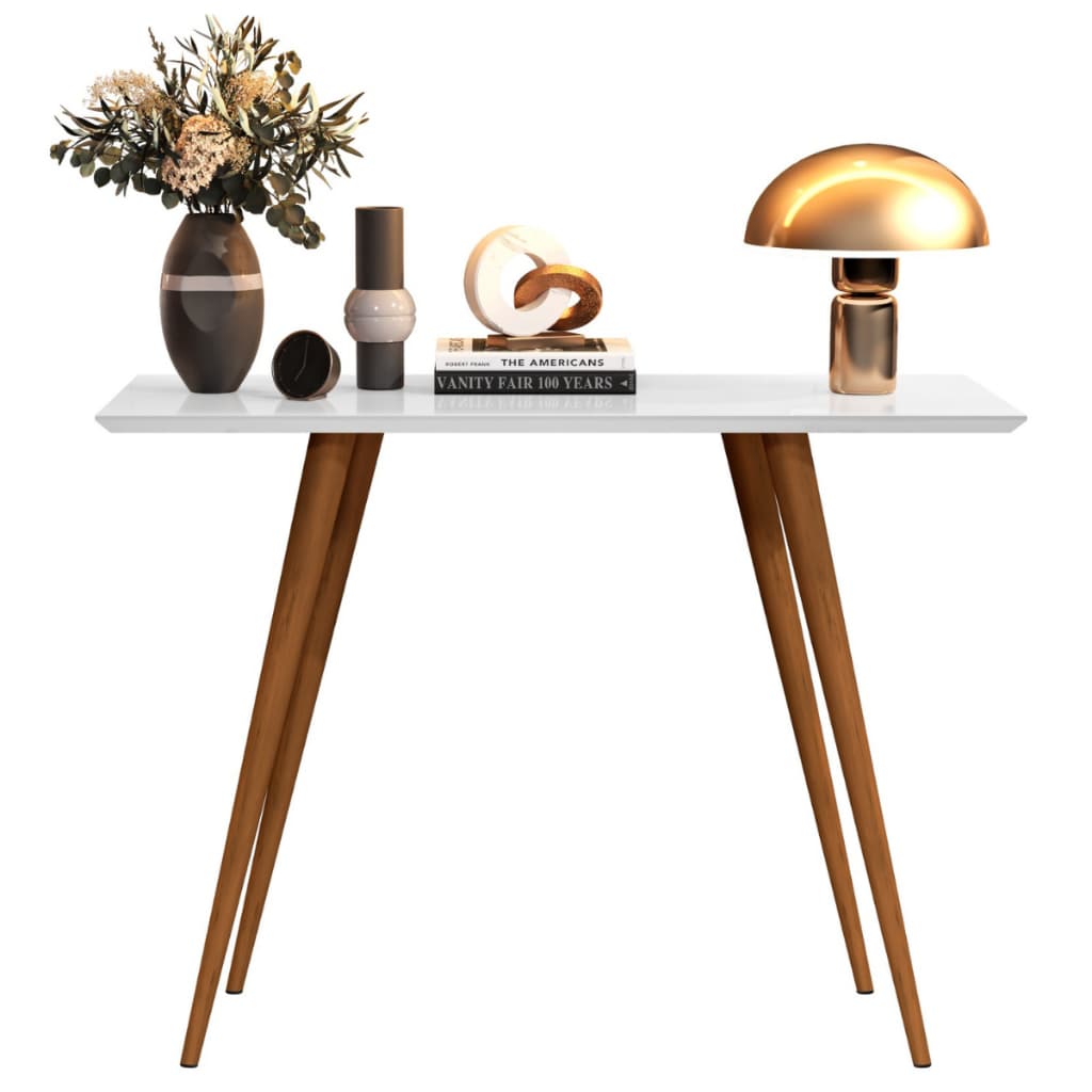 Aparador Classic Buffet Decoração Sala Jantar Cantinho Café Pé Palito Madeira MDF cor Branco