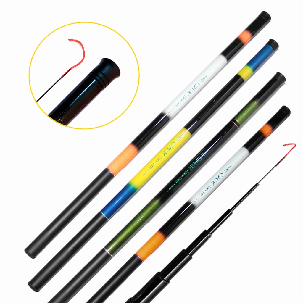 kit 4 vara de pesca telescopica 3,60 metros Fibra de vidro resistente leve pesca rio lagos pesqueiro tilápia tucunaré