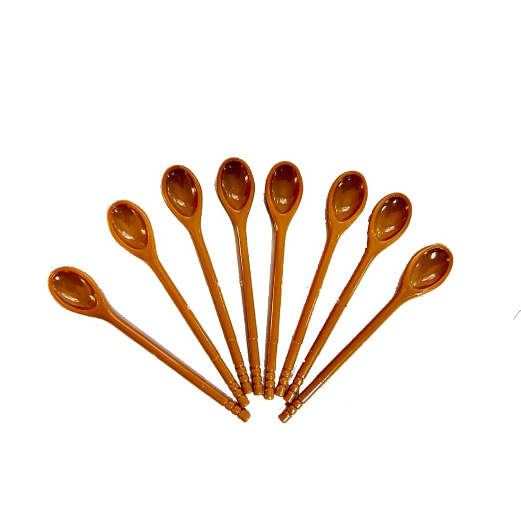 Colherzinha de Pau para Doces Brigadeiro / Colher de Acrilico  Doce no pote ovo de colher  Estilo Madeira