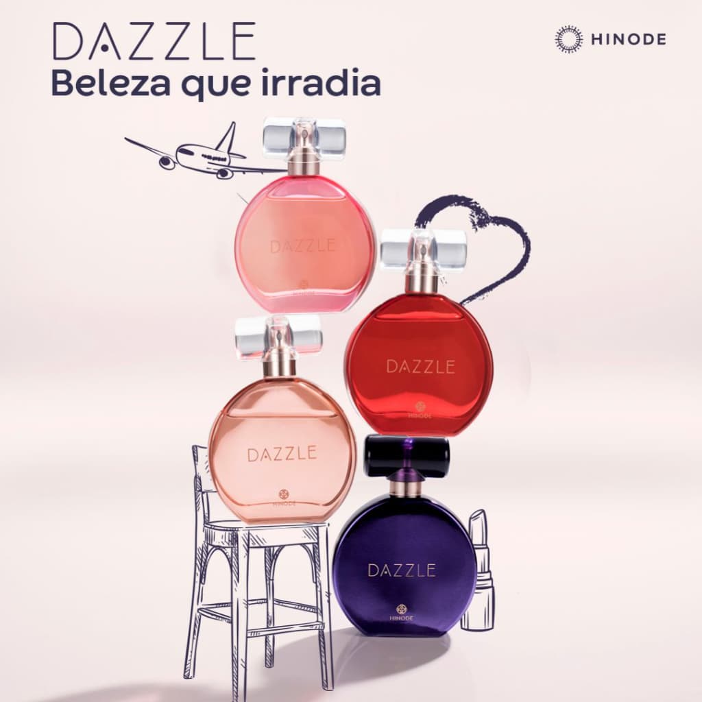 DEO COLÔNIA DAZZLE COLOR FEMININO 60ML HINODE