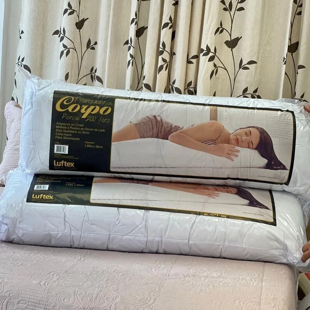 Travesseiro De Corpo Body Pillow 50cm X 1,40mxuxão Confort Premium
