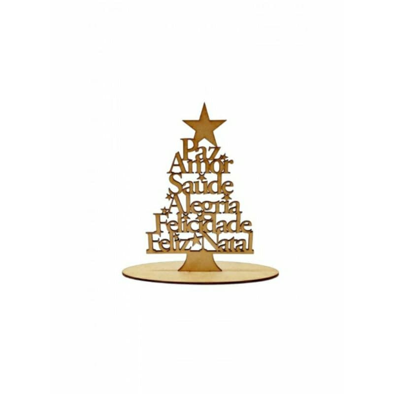 Árvore Feliz Natal 20cm