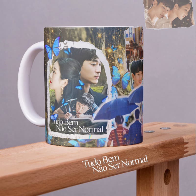 Caneca Personalizada Dorama -Tudo Bem Não Ser Normal-