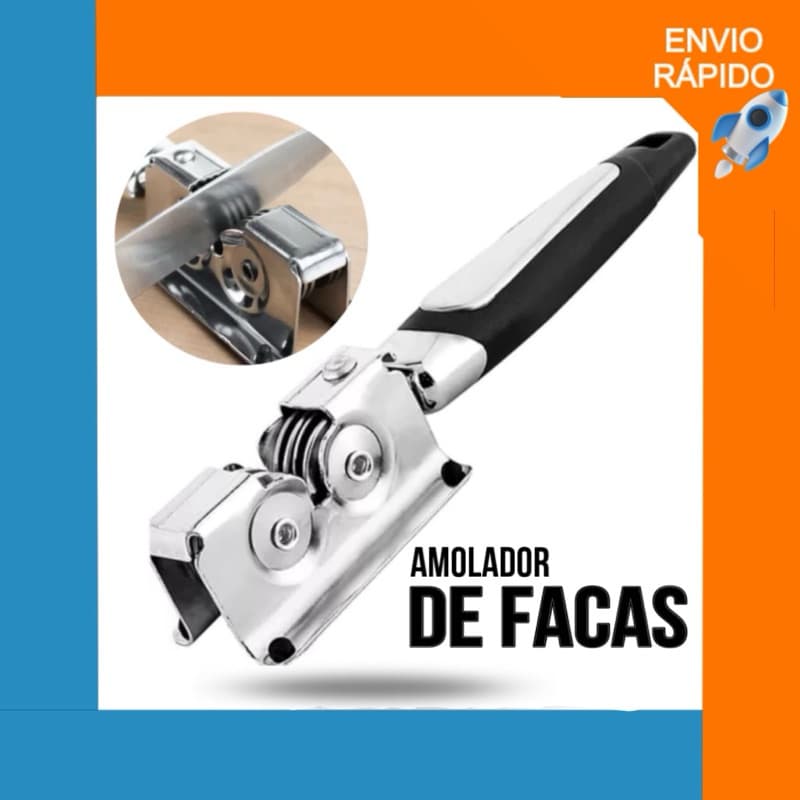Amolador Afiador De Facas Em Aço Inox Profissional