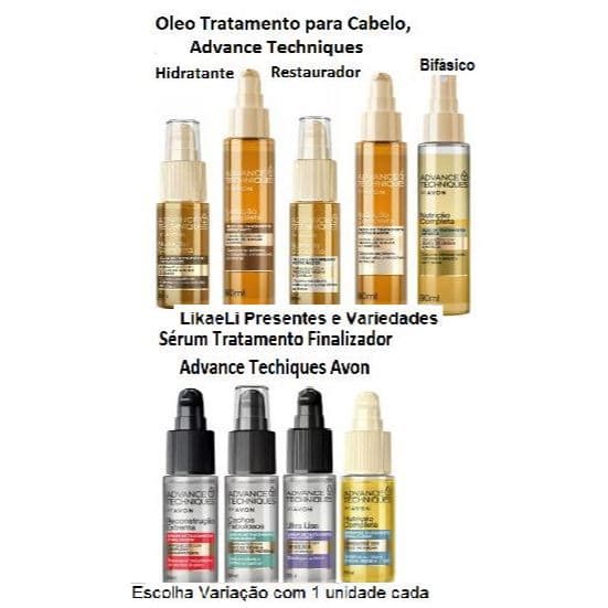 Serum ou Oleo de Tratamento  Finalizador Para cabelos Advance Techniques 30 ou 90ml. Avon. Todas Variações