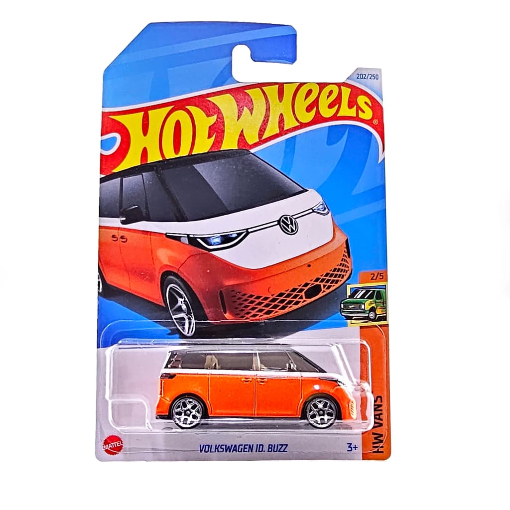 Carrinho Hot Wheels VOLKSWAGEN ID BUZZ Lacrado - Colecionador Hotwheels HW VANS 2/5