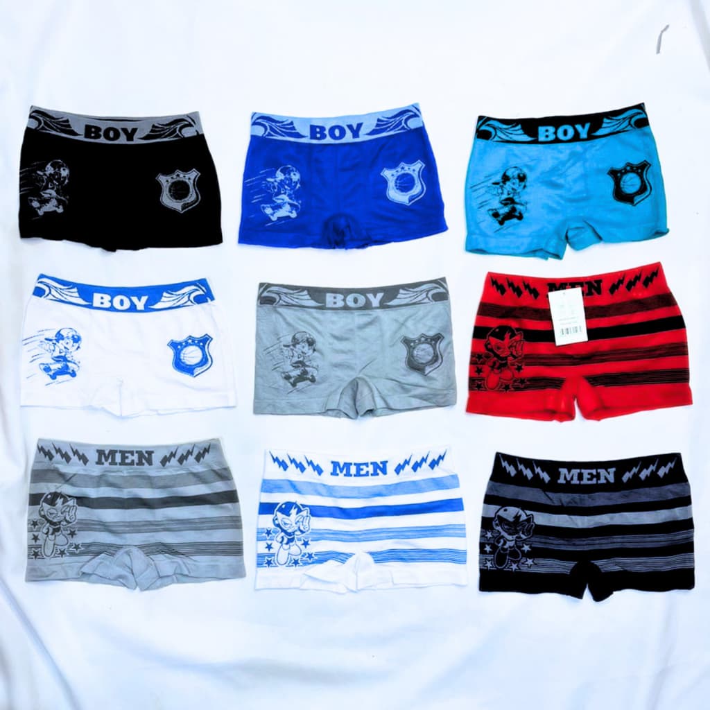 Kit cueca infantil box cueca boxer kids
