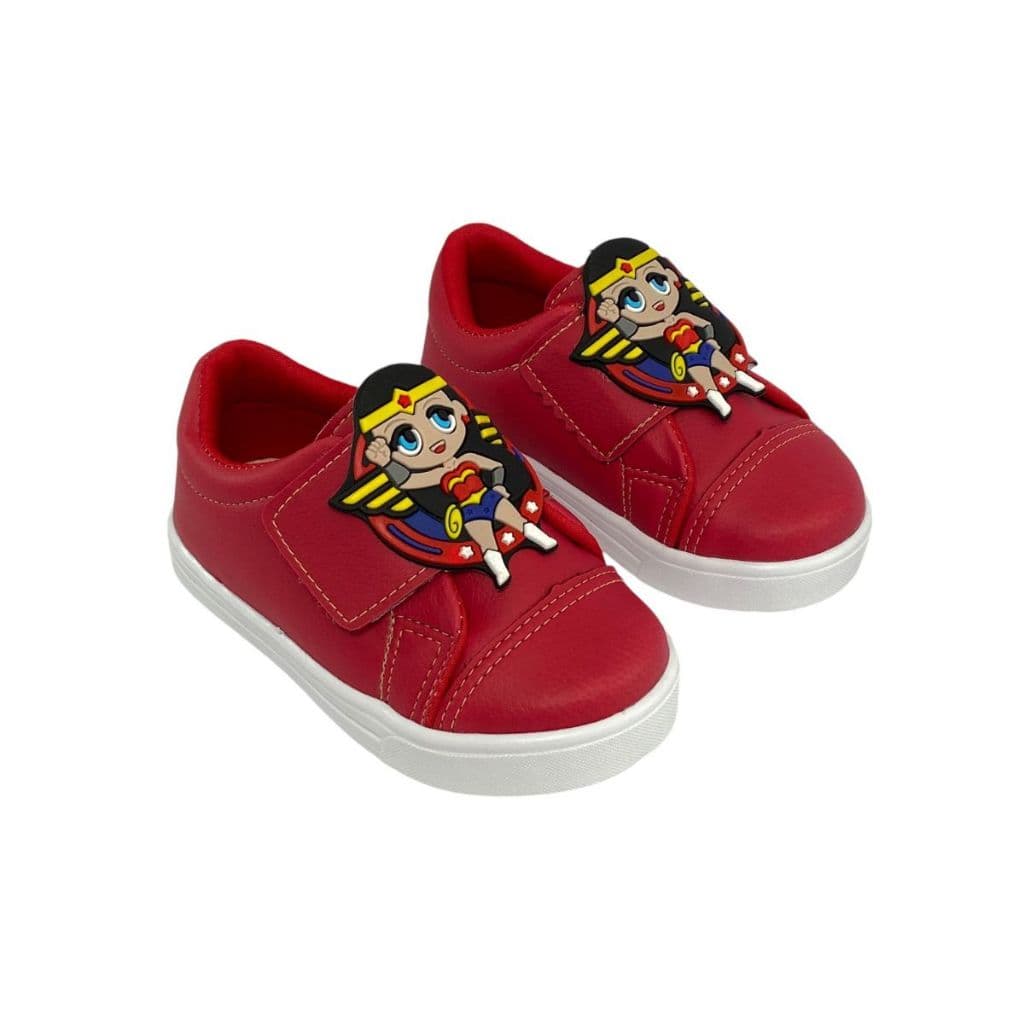 Tenis Infantil Menina Vermelho Mulher 20 Ao 34