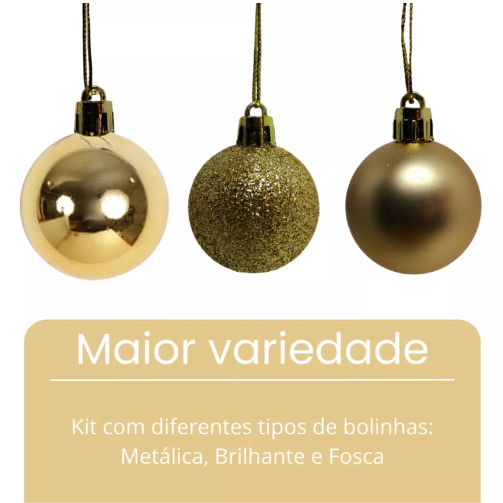 Conjunto 8 Bolas Grande de 7 CM Para Arvore Natal Festa Glitter Brilhante Fosca Bolinhas Enfeite