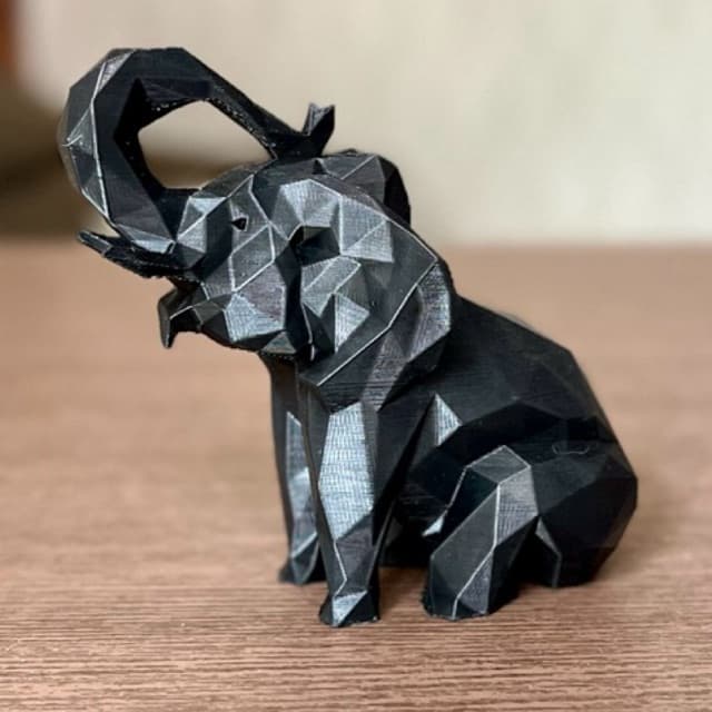 Elefante geométrico abstrato enfeite sala escritório sorte feng shuy