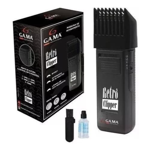 Aparador Máquina de Cortar Cabelo Gama Retro Clipper Profissional Bivolt Dia dos Pais