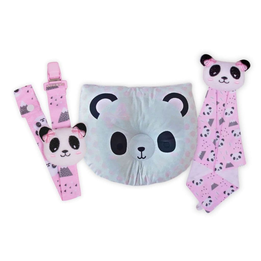 Naninha Para Bebê + Travesseiro Anatômino + Prendedor De Chupeta