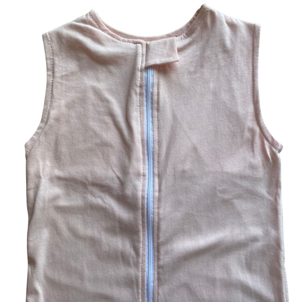 Saco Saquinho de Dormir Bebê (Sleep Bag) Malha Verão (Rosa Bebê) Tam. M